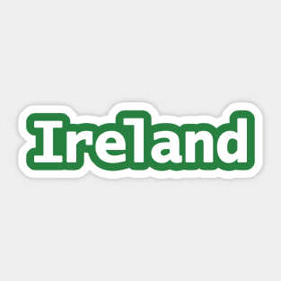 Ireland St Patricks Day Typography Sticker